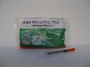 Шприц инсулиновый Micro-Fine Plus U100 29G 1,0 мл №10